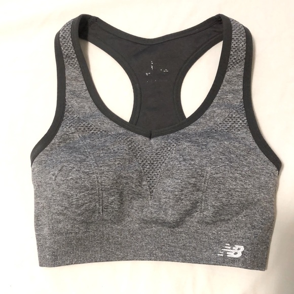 New Balance Grey Sports Bra XS - Picture 1 of 5